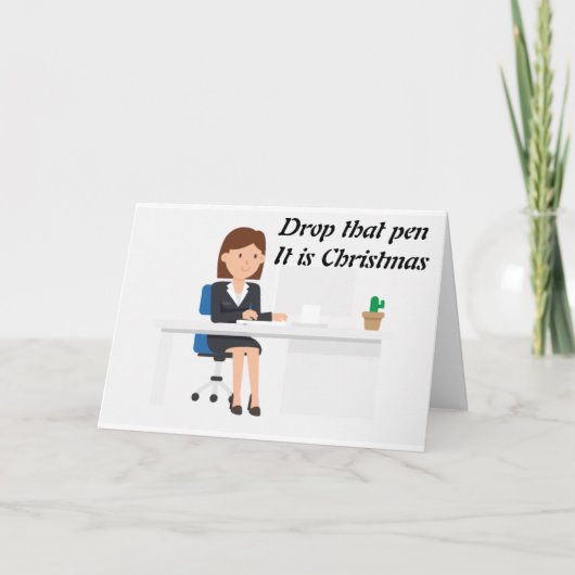 VOUS ÊTES APPRÉCIÉ CARTE DE NOËL LIÉE AU TRAVAIL (Devant)