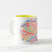 "Vous êtes art de mot de mon soleil" sur la tasse (Devant gauche)