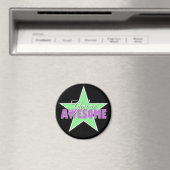 Vous êtes AWESOME - Green & Purple Star Magnet (In Situ (Lave-vaisselle))