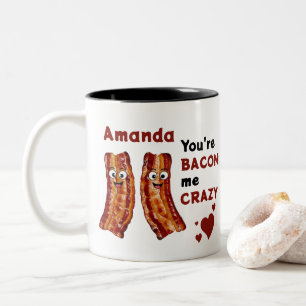 Vous êtes Bacon Me Crazy Love Valentine's Mug