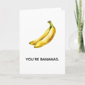 VOUS ÊTES BANANAS drôle carte pour toute occasion (Devant)