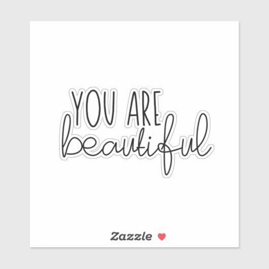 Vous Êtes Beau Sticker (Feuille)