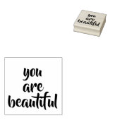 Vous êtes beau timbre en caoutchouc, tampon d'amou (Tamponné)