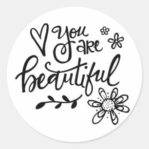 Vous Êtes Beaux, Lettres À La Main, Stickers Ron