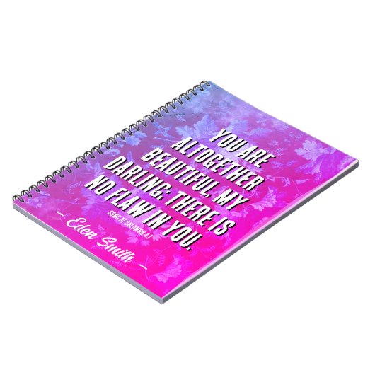 Vous Êtes Belle - Custom Journal Bible Verse (Côté gauche)