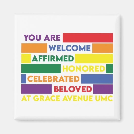 Vous êtes Bienvenue Magnet (Devant)