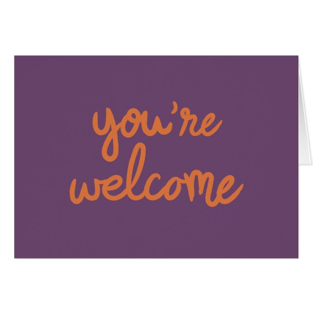 Vous êtes bienvenus ! (Devant horizontal)