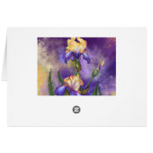Vous êtes Carte de Peinture Spéciale avec Iris Flo (Dos Horizontal)