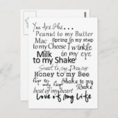 Vous êtes... Carte postale (Devant / Derrière)