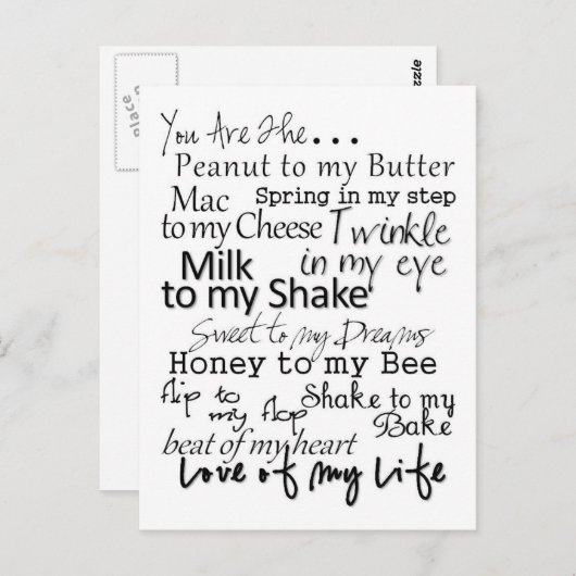 Vous êtes... Carte postale (Devant / Derrière)