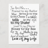 Vous êtes... Carte postale (Devant)