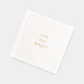 Vous Êtes Citation en Or Feuille d'Or (Gauche)