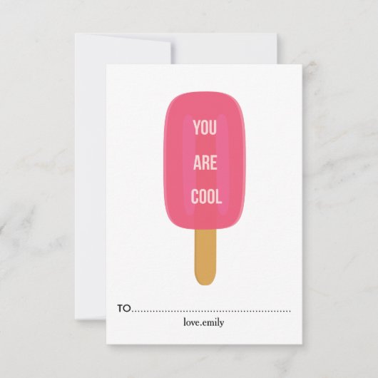 Vous êtes Cool Carte Saint Valentin (Devant)