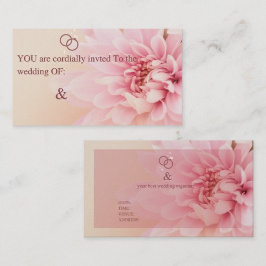 Vous êtes cordialement invités - Invitation de mar (Devant / Derrière)
