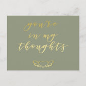 Vous êtes dans mes pensées - Carte postale en écri (Devant)