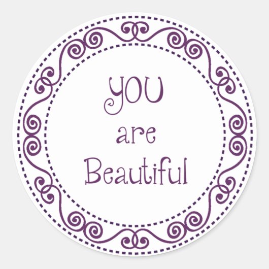 Vous êtes de Beaux Stickers (Devant)