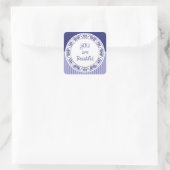 Vous êtes de Beaux Stickers Bleus (Sac)