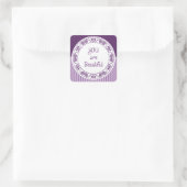 Vous êtes de beaux stickers violets (Sac)
