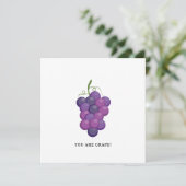 Vous Êtes Du Raisin - Drôle Carte De Voeux Raisin (Debout devant)
