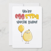 Vous êtes Eggstra Special Today ! Une carte de pla (Devant)