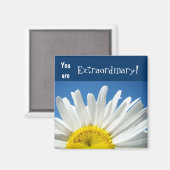 Vous êtes Extraordinaire ! aimants Blue Sky Daisy (Recto/Verso)