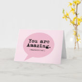 Vous Êtes Extraordinaire - Carte de voeux Blank 7" (Fleur jaune)