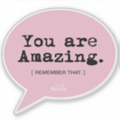 Vous Êtes Extraordinaire - Sticker D'Affirmation (Devant)