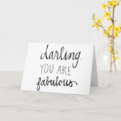 **VOUS ÊTES FABULEUX** CARTE D'AMOUR POUR TOUTES L (Fleur jaune)