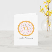 Vous êtes fabuleux carte de voeux de Donut (Fleur jaune)