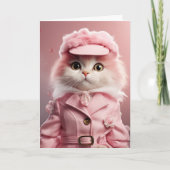 Vous êtes fabuleux ! Carte de vœux pour chat (Devant)