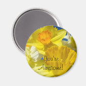 Vous êtes formidable ! aimants Jaune Fleurs de Nar (Recto/Verso)