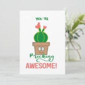 Vous êtes génial ! Carte de remerciements (Debout devant)