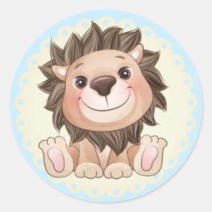 Vous êtes Grand Jote Lion Classic Round Sticker
