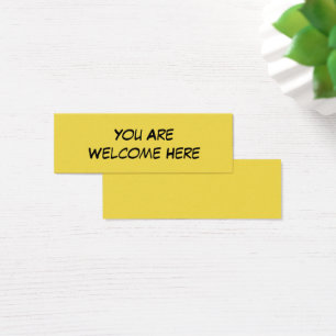 "Vous êtes ici" la note aimable bienvenue pour