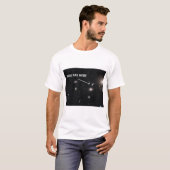 Vous êtes ici, t-shirt de galaxie en grappe (Devant entier)