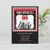 Vous êtes invité à un barbecue | Invitation Barbec (Debout devant)