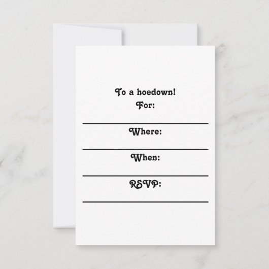 vous êtes invité à un piège ! Carte invitation (Dos)