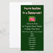 Vous êtes invité à une soirée pyjama ! Invitations (Devant / Derrière)