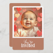 Vous êtes invité Ajouter une invitation photo et t (Devant / Derrière)