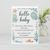 "Vous êtes Invité ! Carte baby shower d'invitation (Debout devant)