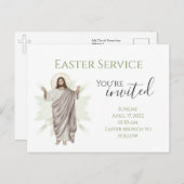 Vous êtes Invité Église Pâques Invitation (Devant / Derrière)