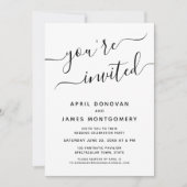 Vous êtes Invité Faire-part de mariage de typograp (Devant)