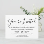 Vous êtes Invité Faire-part de mariage de typograp (Debout devant)