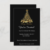 Vous êtes Invité ! Invitation à la fête de Noël (Devant / Derrière)