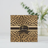 Vous êtes invité - Invitation - Empreinte de léopa (Debout devant)