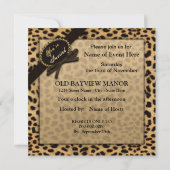 Vous êtes invité - Invitation - Empreinte de léopa (Dos)