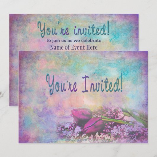 Vous êtes invité - Invitation polyvalente (Devant / Derrière)