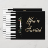 VOUS ÊTES INVITÉ Invitations de fête - VACANCES- P (Devant / Derrière)