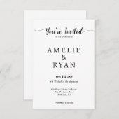 Vous êtes invité Mariage carte de célébration (Devant / Derrière)