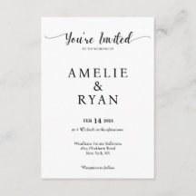 Vous êtes invité Mariage carte de célébration